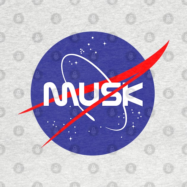 Musk NASA Space Logo by Sofiia Golovina